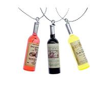 Miniblings 3 Pieces Christmas Tree Decorations Ornament Xmas Wine Bottle Bottles Mixed Colours