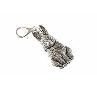 Miniblings Bunny Rabbit Charm Pendant Easter Silver