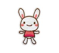 Miniblings Bunny Rabbit Patch Hotfix Iron On Cawaii Cute 77X45Mm