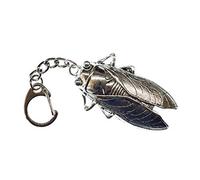 Miniblings Cockroach Key Ring Chain Cicada Cricket Insect Silver