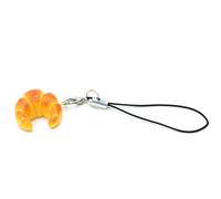 Miniblings Croissant Mobile Phone Pendant Bakery Breakfast Paris Coffee Handmade Fashion Jewellery Pendant Mobile Phone Jewellery Key Ring