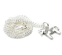 Miniblings Dala horse chain 45cm pendant necklace dala horse Christmas silver