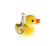 Miniblings Duck Rubber Ducks Charm Pendant Zipper Pull Squeaky Bath Duckie