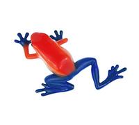 Miniblings Poisoned Frog Brooch Pin Badge Button Blue Orange Rainforest