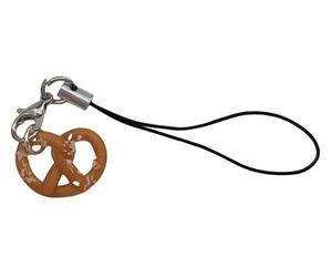 Miniblings Pretzel Mobile Cell Phone Charm Pendant Munich Bun Baker Oktoberfest Salt