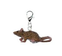 Miniblings Rat Charm Pendant Mouse Zipper Pull Animal Rats Halloween Pet Brown