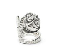 Miniblings Real Silver Ring 825 Sterling Cutlery Handmade Unique Antique AB9 - Handmade Fashion Jewelry - Fingerring