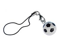 Miniblings Soccer Ball Mobile Cell Phone Charm Pendant Wm 3D White Em Championship