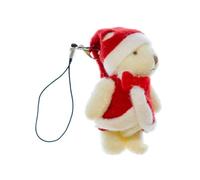 Miniblings Teddy Santa Claus Mobile Cell Phone Charm Pendant Bear Christmasplush