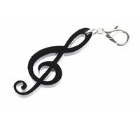 Miniblings Treble Clef Note Charm Pendant Notes Music Orchestra Black