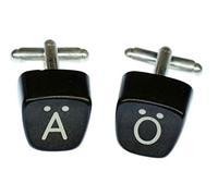 Miniblings Umlaut Ö Ä Cuff Links Cufflinks Black Typewriter Keys German Germany