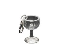 Miniblings Wine Glass Charm Pendant Red Wine White Wine Drink Party Goblet - Handmade Fashion Jewelry I Silver-plated Chain Pendant - Charm Pendant Charm Bracelet - Pendant For Bracelet