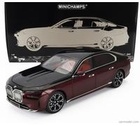 Minichamps 1:18 BMW I7 Black and Red Metallic 2022 (110023201) Diecast Model