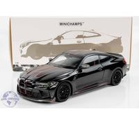 Minichamps - 1:18 BMW M4 CSL Black and Red Metallic 2022 - Diecast Model