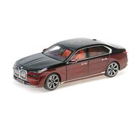 Minichamps 110023201 1:18 BMW i7 (G70) Black Metallic and Red Metallic 2022