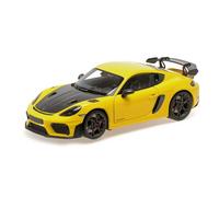 Minichamps 110062124 1:18 PORSCHE CAYMAN GT4 RS - 2024 - YELLOW W/WEISSACH PACKA