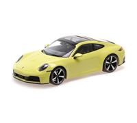 Minichamps 155064021 1:18 Porsche 911 (992.2) Carrera Coupe, Yellow Metallic, 20