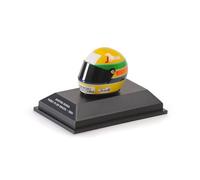 Minichamps 540308419 Ayrton Senna First F1 GP Brazil 1984 Helmet - 1/8 Scale - Collectible Miniature Model