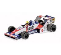 Minichamps 540843339 - Toleman Hart TG183B Ayrton Senna 2nd Place Brazilian GP 1984 Dirty Version Limited Edition 994 pcs - 1/43 Scale - Miniature Collectible Car