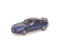Minichamps 870037124 - Mercedes Amg Gts Blue Metallic 2015 - scale 1/87 - collectible model car
