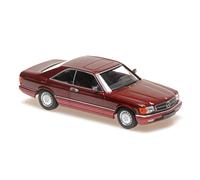 Minichamps 940035124 1:43 Mercedes-Benz 560 SEC (C126), Dark Red Metallic - 1980