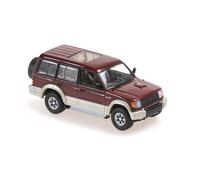 Minichamps Mitsubishi Pajero LWB Dark Red Metallic 1991 - Scale 1/43 - Collector's Model 940163470