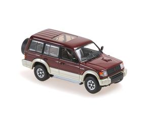 MINICHAMPS 940163470 1:43 MITSUBISHI PAJERO LWB - 1991 - DARK RED METALLIC - MAX