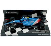 Minichamps Alpine F1 Team A521 Winner Hungary GP 2021 - Esteban Ocon 1/43 Scale