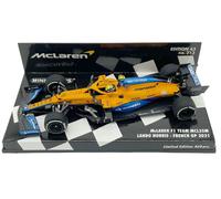 Minichamps McLaren MCL35M 'Mansour' 5th French GP 2021 - Lando Norris 1/43 Scale