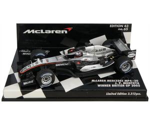 Minichamps McLaren MP4-20 Winner British GP 2005 - Juan Pablo Montoya 1/43 Scale