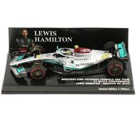 F1 Lewis Hamilton 1:43 2022 Bahrain GP Mercedes Benz by Minichamps Model RaceCar