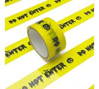 MINICIRCLES Halloween Hazard Tape Halloween Decorations Warning Tape, Black Yellow Barricade Tape for Halloween Party Zombie Haunted House Danger Areas Decor 25m (DO NOT ENTER)