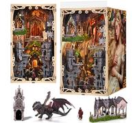 MiniCity 3D Wooden Puzzle Bookend Bookshelf Insert Decor with LED Light (Sleeping Beauty）