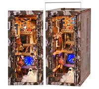 MiniCity Aerospace Foundry Book Nook Kit for Adults, 3D Wooden Puzzle Craft