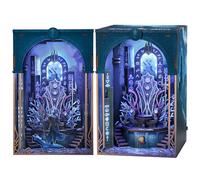 MiniCity Book Nook Kit - DIY Miniature House Kit for Adults and Teens, Dollhouse Booknook Tiny House Model Build Bookshelf Decor, Gifts for Family, Friends (Throne of Aqua)