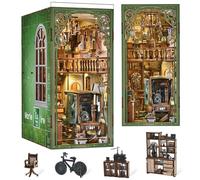 MiniCity DIY 3D Wooden Puzzle Book Nook Bookshelf Insert Decor with LED Light for Teens and Adults-The Radium Lady