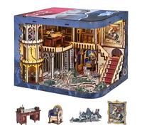 MiniCity DIY Book Nook Kit, Bookend Shelf Insert, Wooden Book Nook Dollhouse Kit, DIY Miniature Dolls House Kit for Adults to Build, Make Your Own Craft House Model (Napoléon)