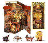 MiniCity Emperor's Study Book Nook Kit, DIY 3D Wooden Puzzle Decor