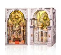 MiniCity St Charles Church Book Nook Kit, DIY 3D Wooden Puzzle Decor