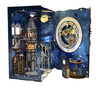 MiniCity Stellar Castle Book Nook Kit, DIY 3D Wooden Puzzle Decor