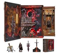 MiniCity Sword of Fire Book Nook Kit for Adults, 3D Wooden Puzzle Craft