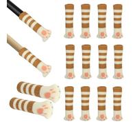 Minicoco 16 Pcs Chair Leg Socks Cute Chair Leg Floor Protectors Protection Caps for Hardwood Floors Table Furniture feet Fit Suitable for table legs with a circumference of 3 to 7 inch