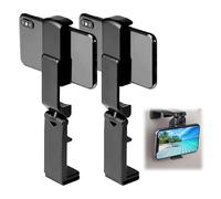 Minicoco 2 Pcs Airplane Mobile Phones Holder 360° Rotatable Mobile Phone Holder for Flight Essentials Compatible with iPhone/Galaxy Android Phones Travel Mobile Phone Holder for Plane, Travelling