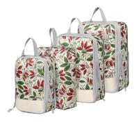 Minicoco 4 Set Compression Packing Cubes for Travel Essentials Luggage Packing Organizers Suitcase Organiser Bags Durable Clothes Storage Bags with Mesh Packing Bag Storage Cube for Carry on Backpack