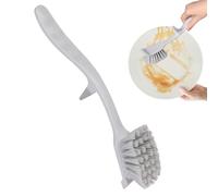 Minicoco Dish Brush with Handle Pot and Pan Brush Kitchen Scrub Brushes for Cleaning,Dish Brush for Cleaning Kitchen and Household, Dish Scrubber with Stiff Bristles for Sink, Pots, Pans