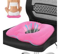 Minicoco Inflatable Cushion Donut Pillow Hemorrhoid Cushion Ring Cushions for Pressure Relief Inflatable Seat Pillow for Car, Wheelchair, Gaming Chair and Desk Chair