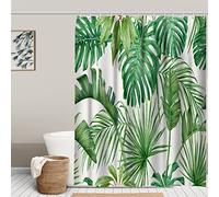 Minicoco Shower Curtain Waterproof and Mould Mildew Resistant with 6 Hooks,100% Polyester Door Curtain Window Curtain Suit for Bathroom, School Dormitory, Fitting Room, Sundry Room,180 x 180 cm