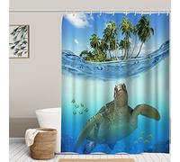 Minicoco Shower Curtain Waterproof and Mould Mildew Resistant with 6 Hooks,100% Polyester Door Curtain Window Curtain Suit for Bathroom, School Dormitory, Fitting Room, Sundry Room,180 x 180 cm