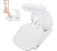 Minicoco Shower Foot Rest for Shaving Legs No Drilling & Reusable Anti Slip Shower Pedal Shower Step with Powerful Suction Cup Load Capacity 220 Pounds Pregnant Woman and Back Pain Sufferers