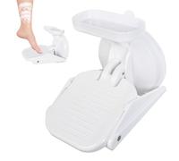 Minicoco Shower Foot Rest for Shaving Legs No Drilling & Reusable Anti Slip Shower Pedal Shower Step with Powerful Suction Cup Load Capacity 220 Pounds Pregnant Woman and Back Pain Sufferers